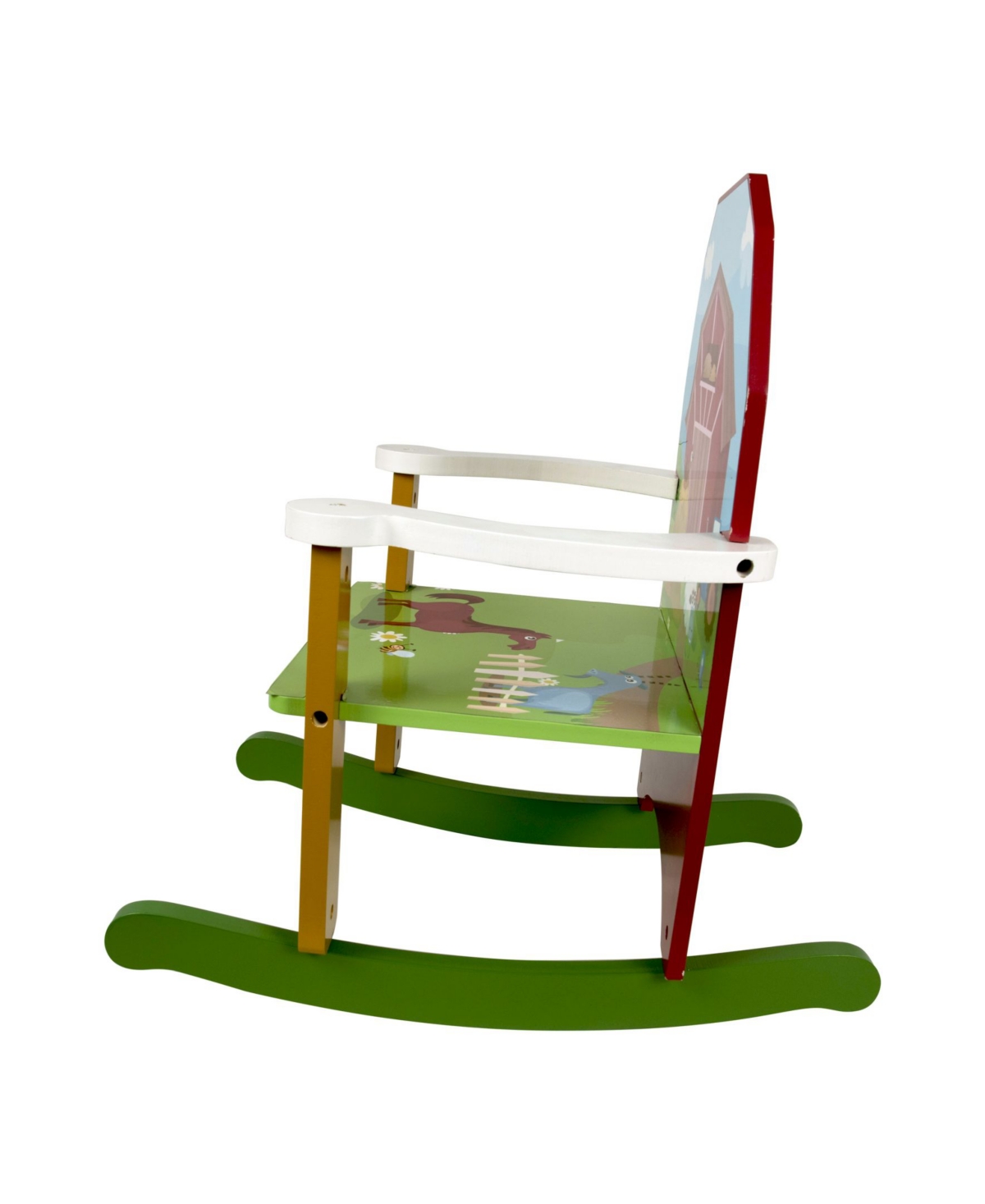 Shop Homeware Wood Farm Rocking Chair In Multi