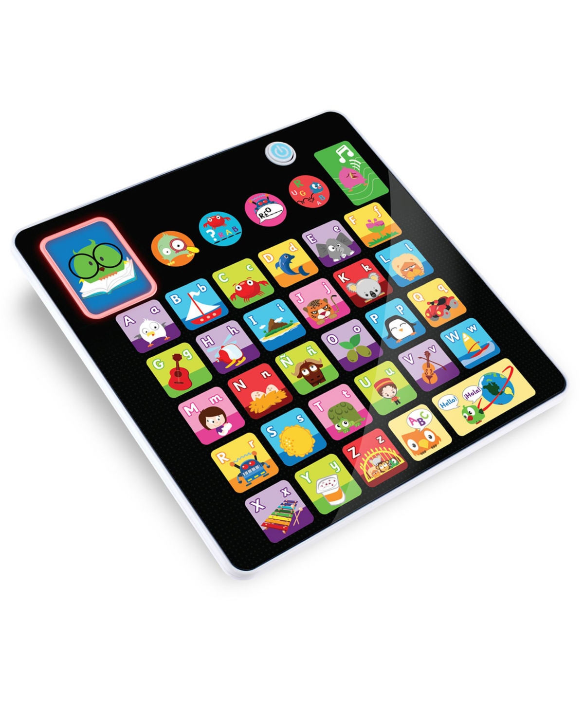 Kidz Delight Kids' Smooth Touch Alphabet Tablet In Black