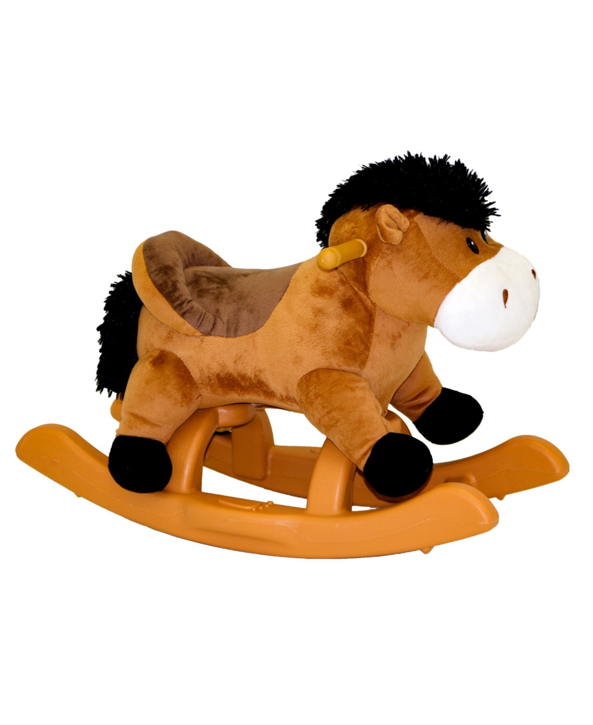 Ponyland Kids' 24" Rocking Horse With Sound In Brown