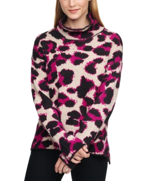Dkny leopard turtleneck online