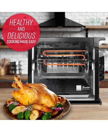 Ronco Series Black Countertop Rotisserie Oven