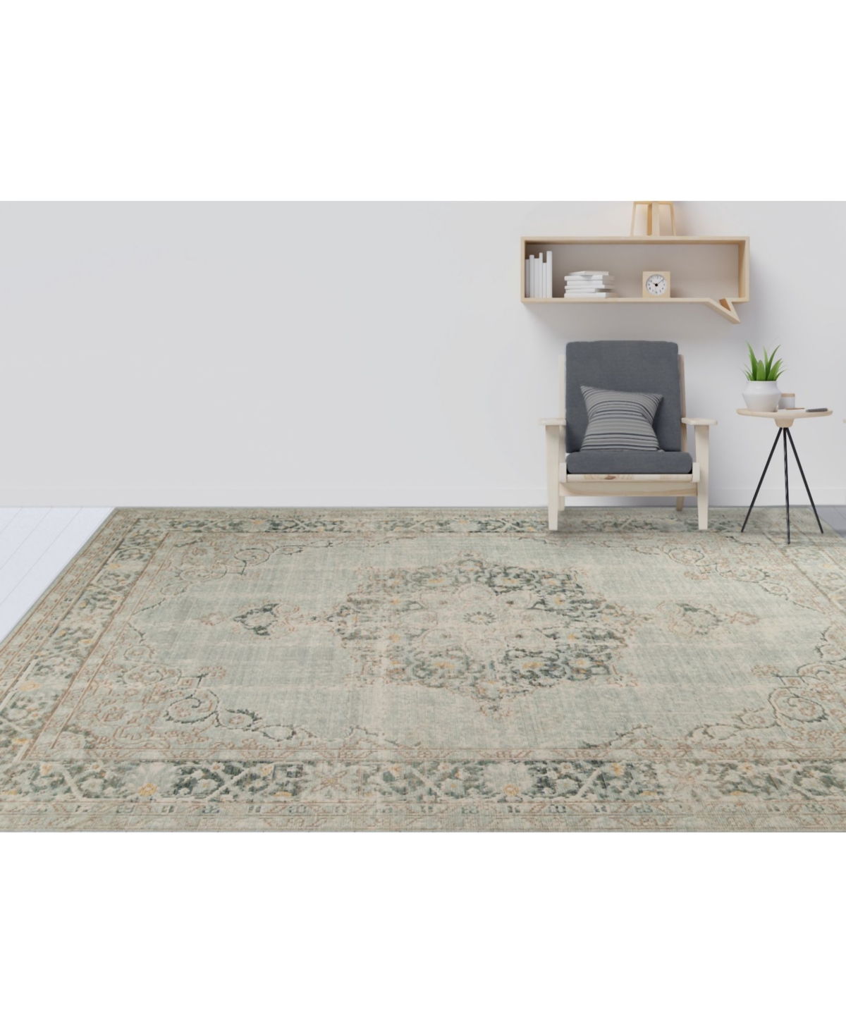 Amer Rugs Century Cen-21Area Rug - Aqua