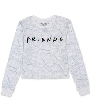 image of Warner Brothers Juniors- Friends Long Sleeve Graphic T-Shirt
