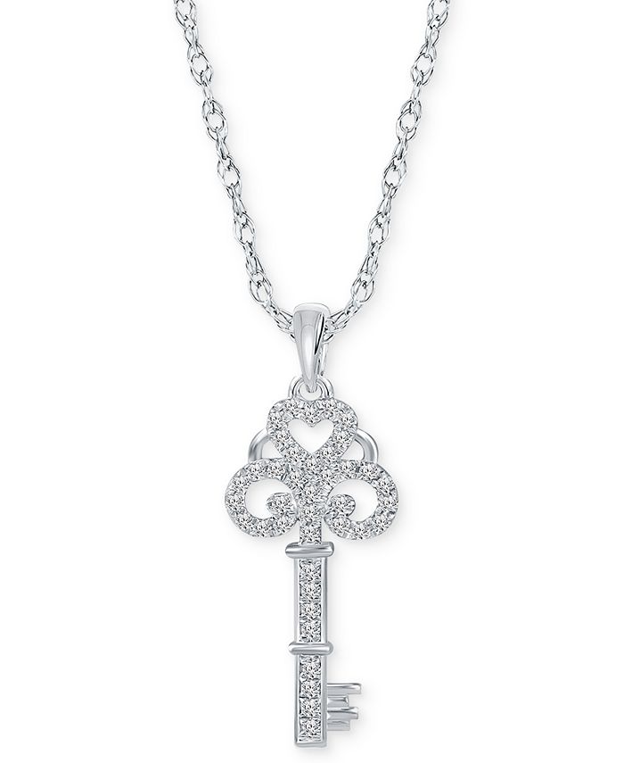 Macy's top key necklace