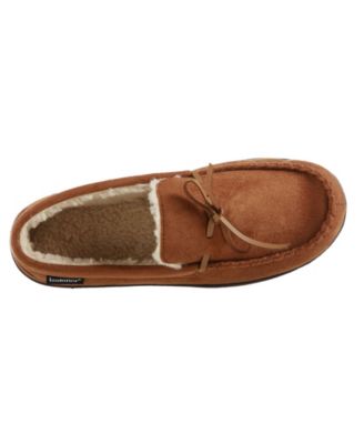isotoner signature men's memory foam microsuede nigel moccasin slippers