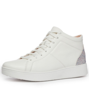 image of Fitflop Women-s Rally Glitter High-Top Sneakers Women-s Shoes