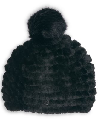 calvin klein faux fur hat