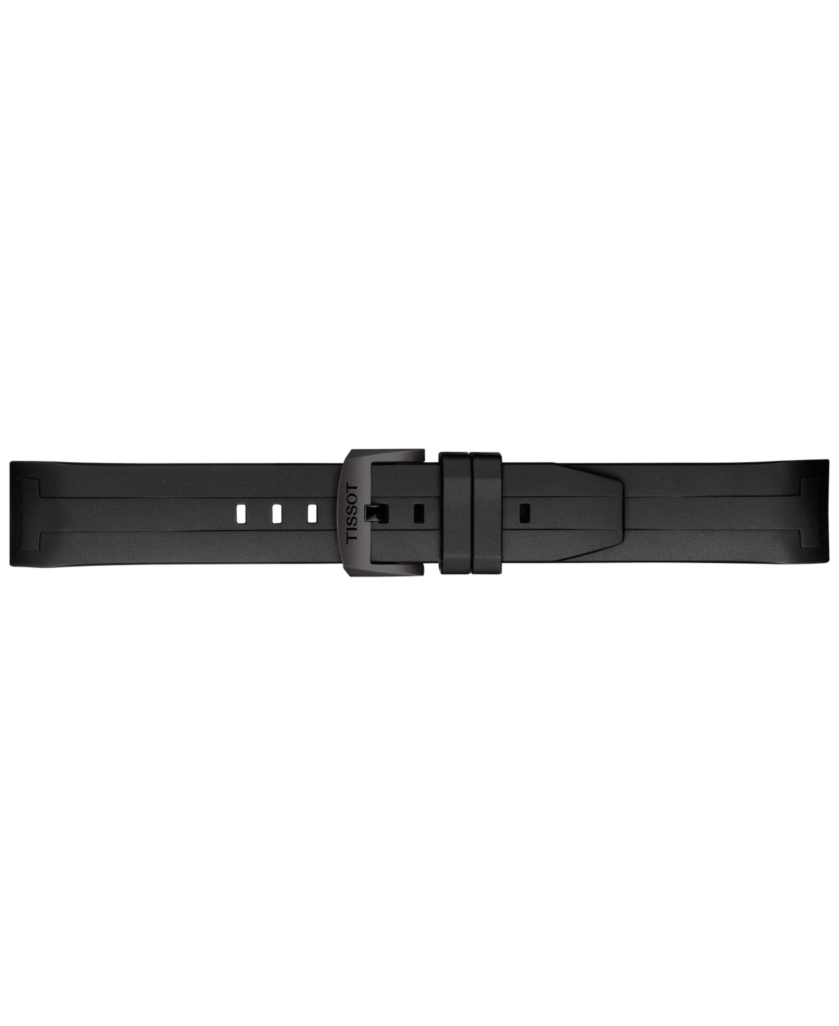 Shop Tissot Men's Swiss Automatic Seastar 1000 Powermatic 80 Black Rubber Strap Watch 43mm