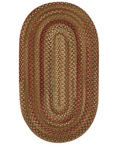 Capel Rugs, Homecoming Oval Braid 0048-200 Evergreen