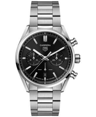 TAG Heuer - Men's Swiss Automatic Chronograph Carrera Stainless Steel Bracelet Watch 42mm