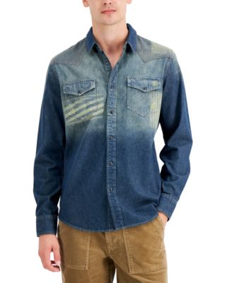Sun + Stone - Men's Western Denim Shirt