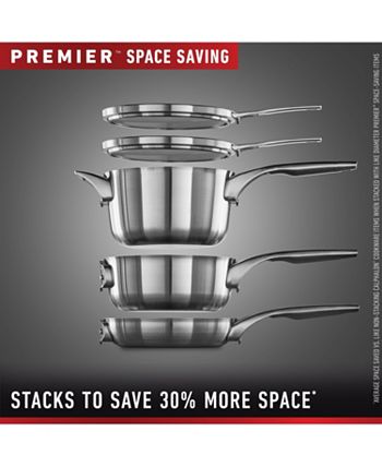 Calphalon Premier 3-Pc. Space Saving Hard-Anodized Non-Stick 12 Stack Cookware  Set - Macy's