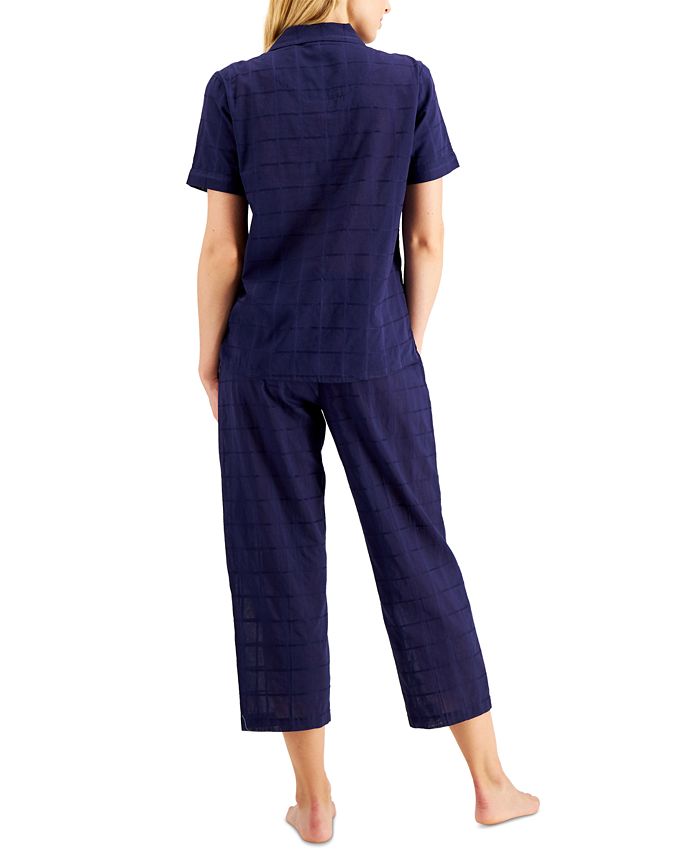 Charter Club Short-Sleeve Pajamas Set, Created for Macy's - Macy's