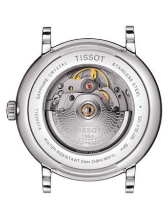 Men's Swiss Automatic Carson Premium Powermatic 80 Stainless Steel Bracelet Watch 40mm