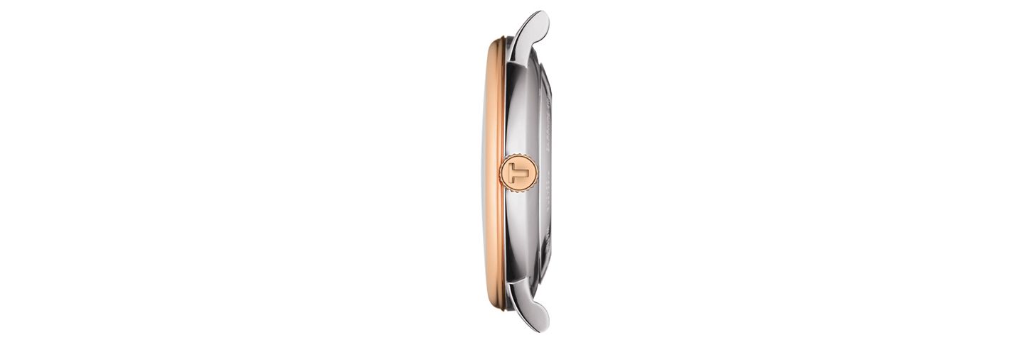 Мужские часы Tissot Swiss Automatic Carson Premium Powermatic 80 Two-Tone Stainless Steel Bracelet Watch 40mm — фото 3