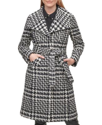 karl lagerfeld houndstooth coat