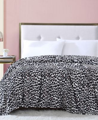 Betsey Johnson Betsey's Leopard Ultra Soft Plush Blanket, Twin - Macy's