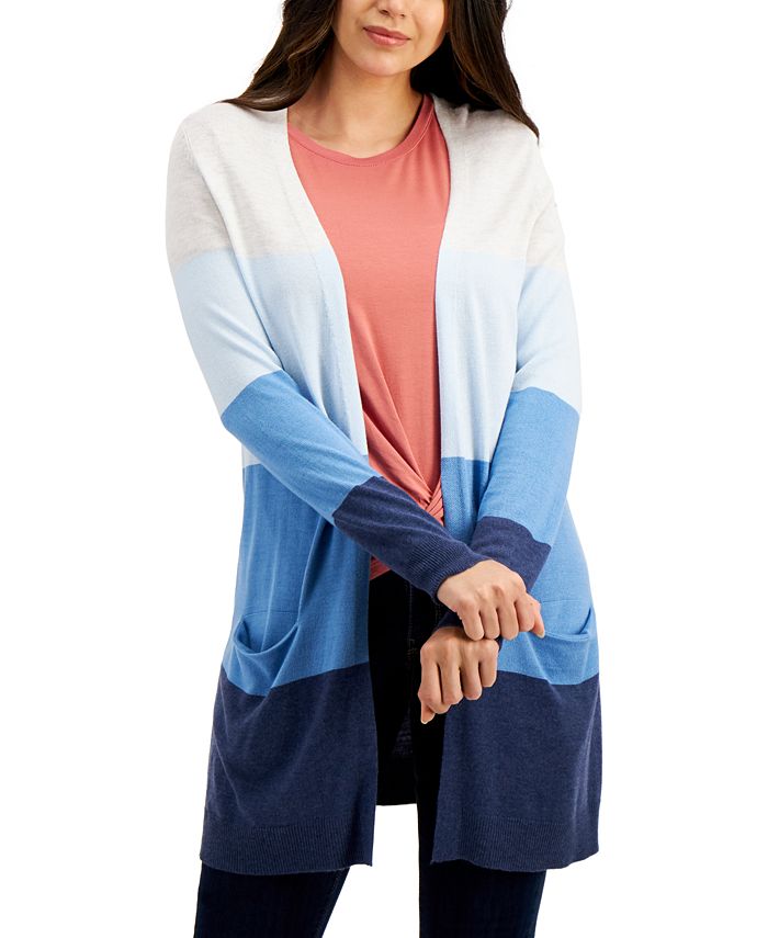 Macys open sale front cardigan