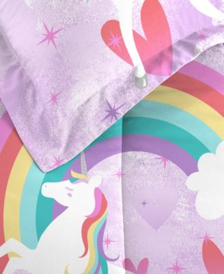 Unicorn Rainbow 7-Pc. Comforter Set, Full
