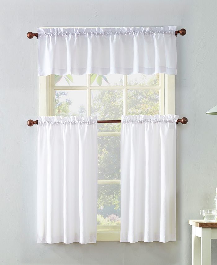 No. 918 Martine Microfiber SemiSheer Rod Pocket Kitchen Curtain