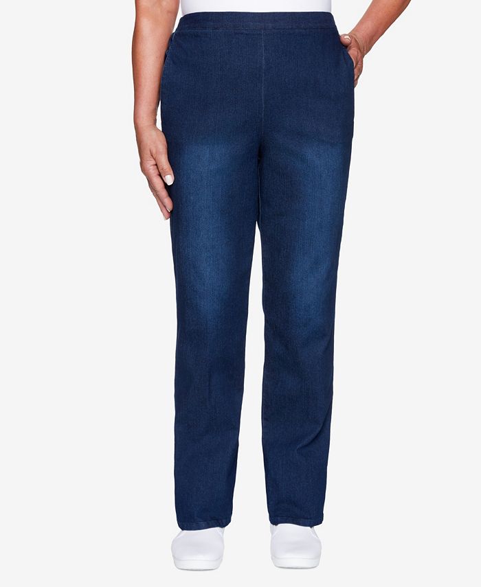 Alfred Dunner Women's Plus Size Classics Allure Proportioned Short Denim Pant & Reviews - Jeans