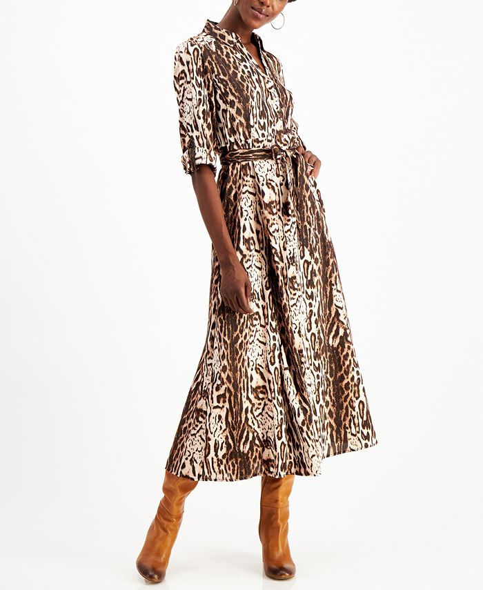 Macys cheetah dress sales