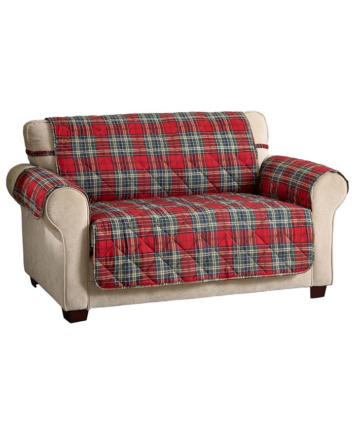P/Kaufmann Home Tartan Plaid Loveseat Cover Macy's