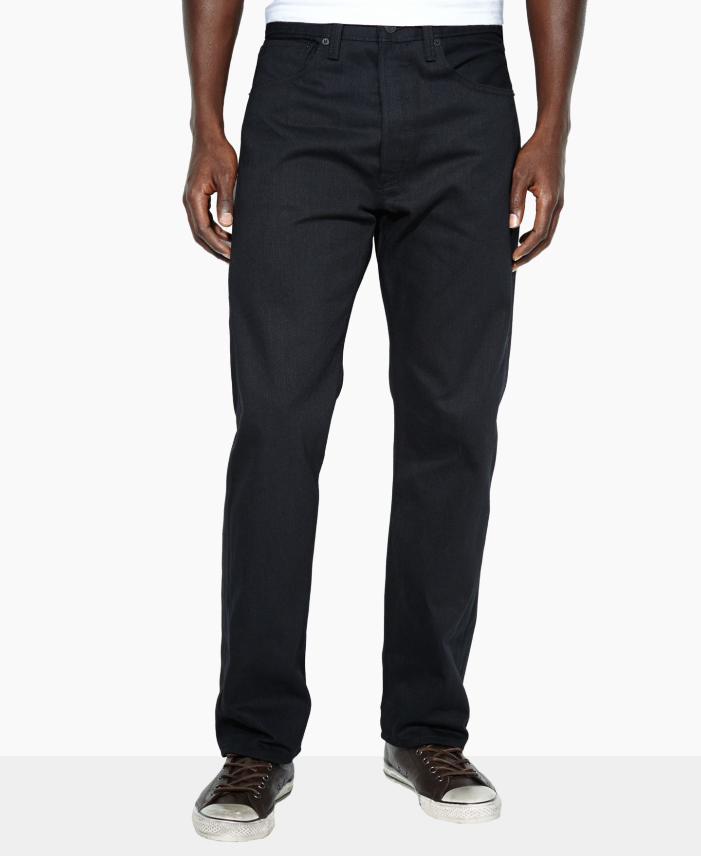 Мужские джинсы Levi's 501® Original Shrink-to-Fit™ Non-Stretch, цвет: Чёрный, вариант 1 — фото 1