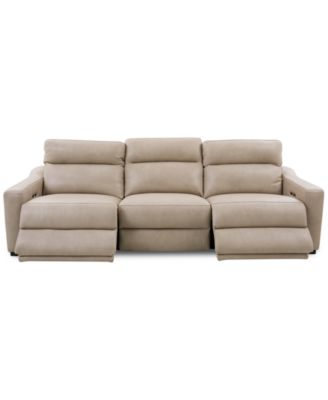 Gabrine 3-Pc. Leather Sofa with 2 Power Recliners, Created for Macy's