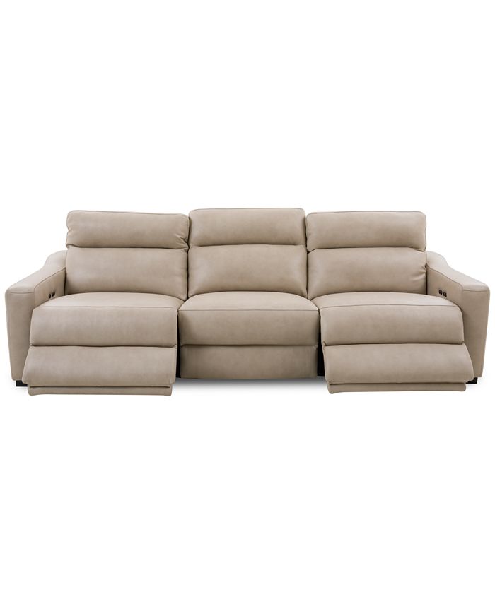 Furniture Gabrine 3Pc. Leather Sofa with 2 Power Recliners, Created