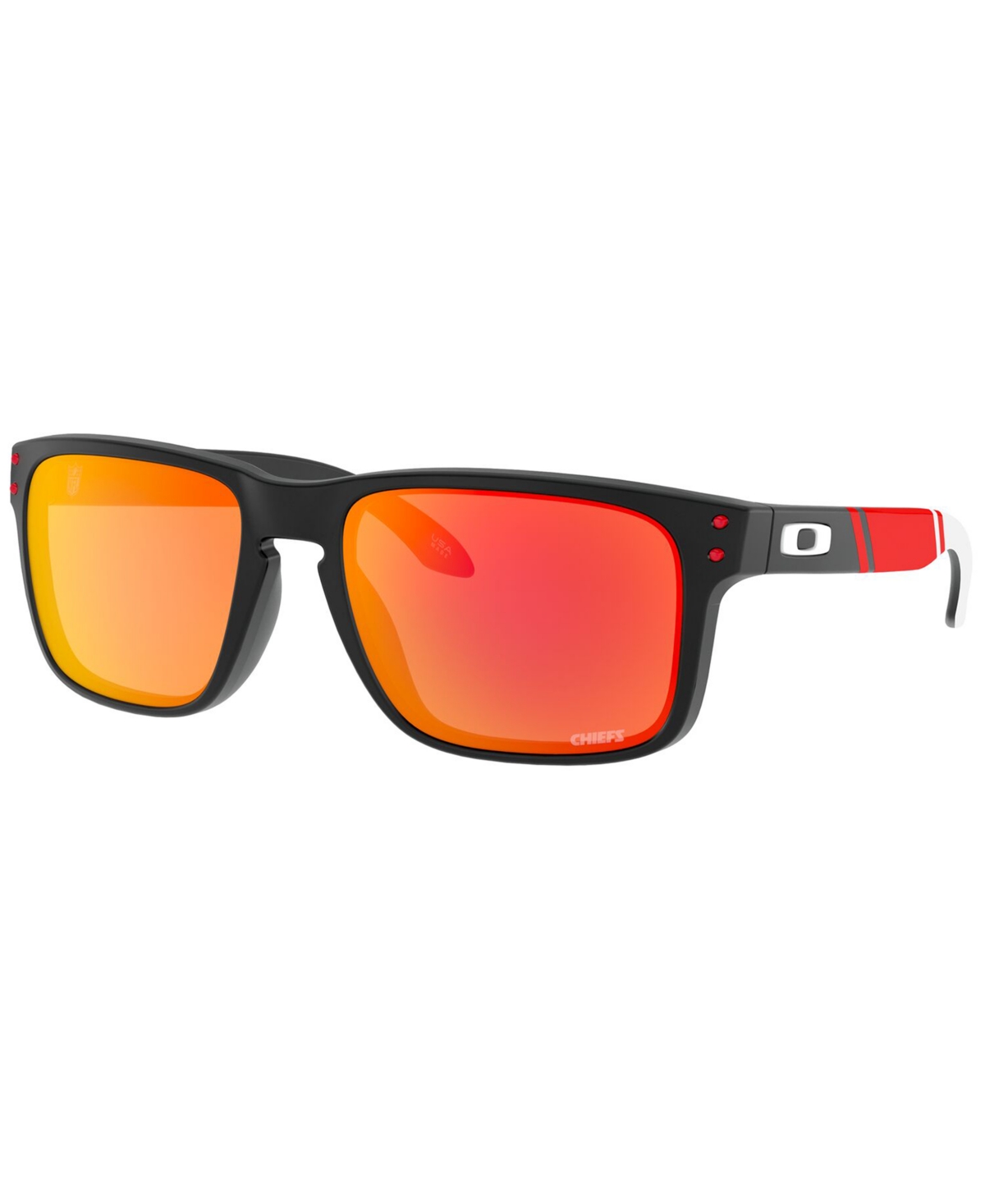 Shop Oakley Men's Nfl Collection Holbrook Sunglasses, Oo9102 In Prizm Ruby,chiefs