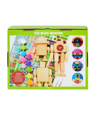 Kid Made Modern Wooden Robot Craft Kit