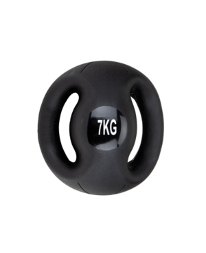 Mind Reader Medicine Ball with Handles Strength Training Ball Home Fitness Core Workout Ball