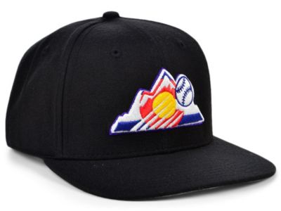 47 Brand MLB Colorado Rockies Trucker Cap In Black And White With Championship Print