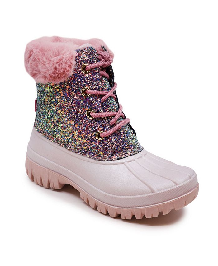 LONDON FOG Girls Stockport Cold Weather Warm Lined Snow Boot
