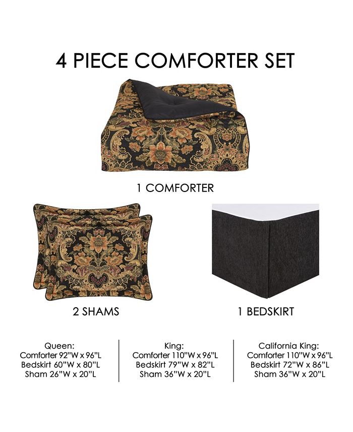 J Queen New York Toscano 4Pc. Comforter Set, California King Macy's