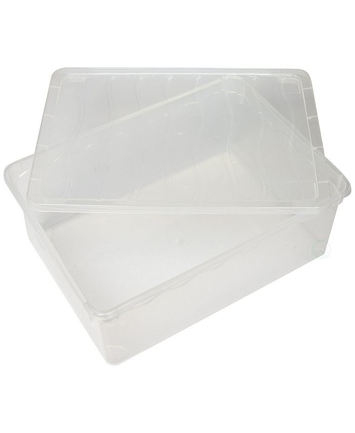 Basicwise Vintiquewise Plastic Storage Container, Shoe Box Macy's