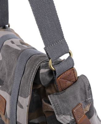 Camo Canvas Crossbody Bag