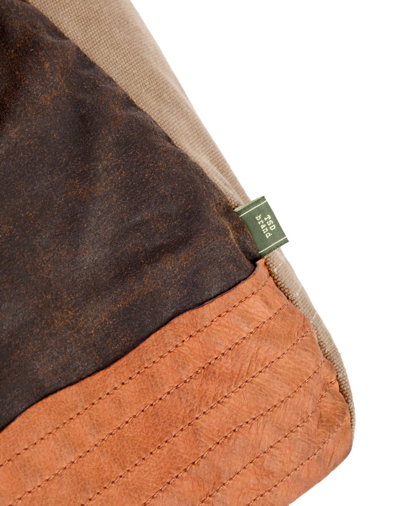 Женская сумка TSD BRAND Tapa Canvas Satchel, цвет: Коричневый — фото 9