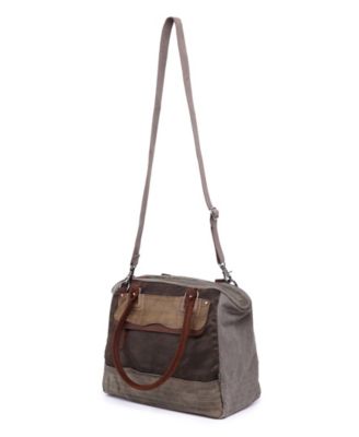 Tapa Canvas Satchel Bag