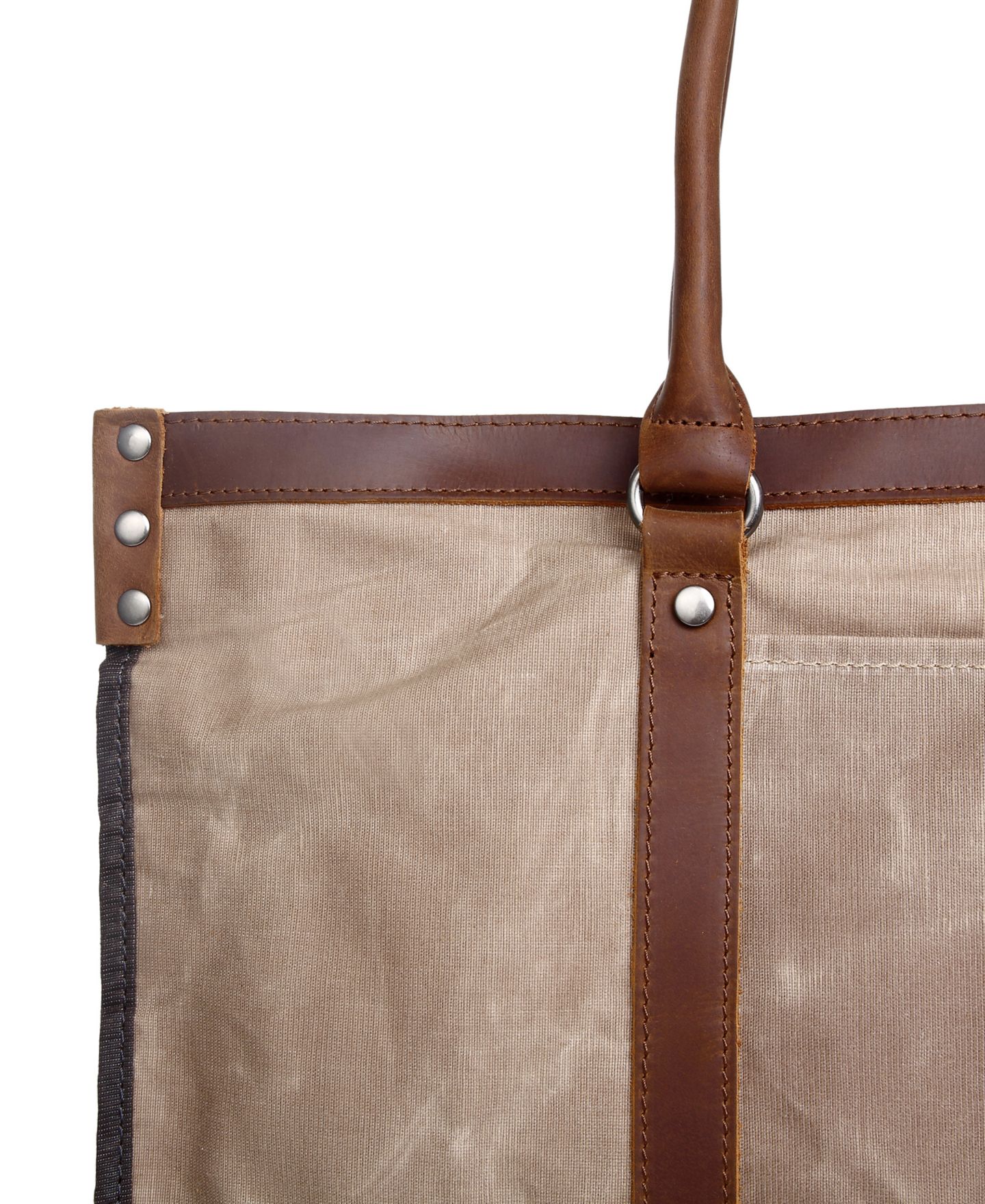 Женская сумка TSD BRAND Stone Creek Waxed Canvas, цвет: Бежевый — фото 9