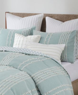 Kara Jacquard 3-Pc. Duvet Cover Set, Full/Queen