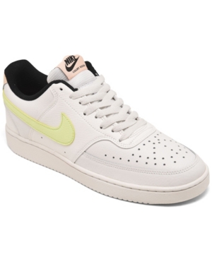 image of Nike Women-s Court Vision Low Casual Sneakers from Finish Line