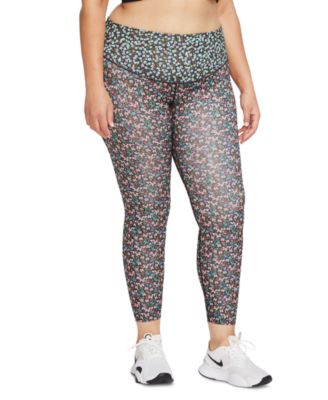 Nike One Plus Size Floral Print Women s Tights Macy s