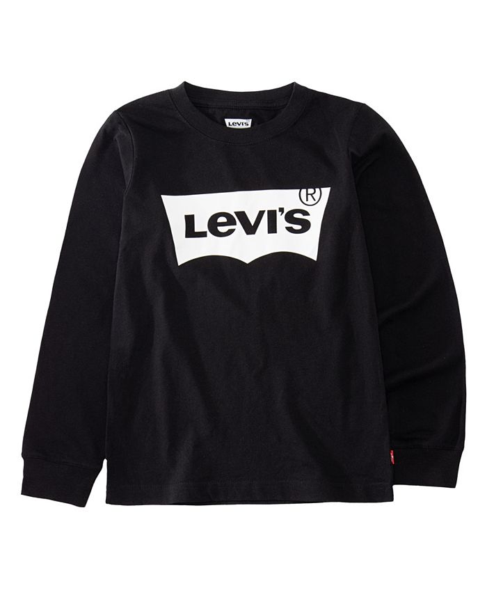 Levi's Boys Long Sleeve Logo T-shirt & Reviews - Shirts & Tops - Kids ...