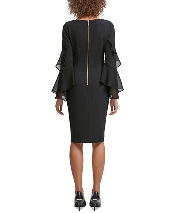Calvin klein ruffle sleeve dress top