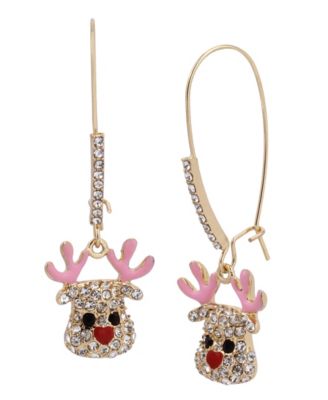 Betsey Johnson - Reindeer Dangle Earrings