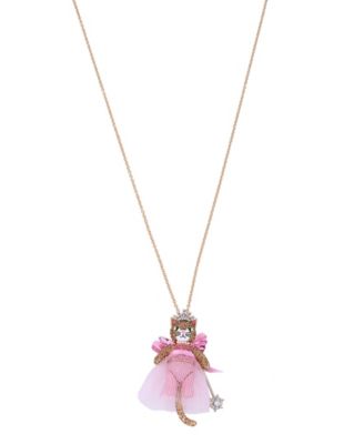 Betsey Johnson online Ballerina Cat Necklace.