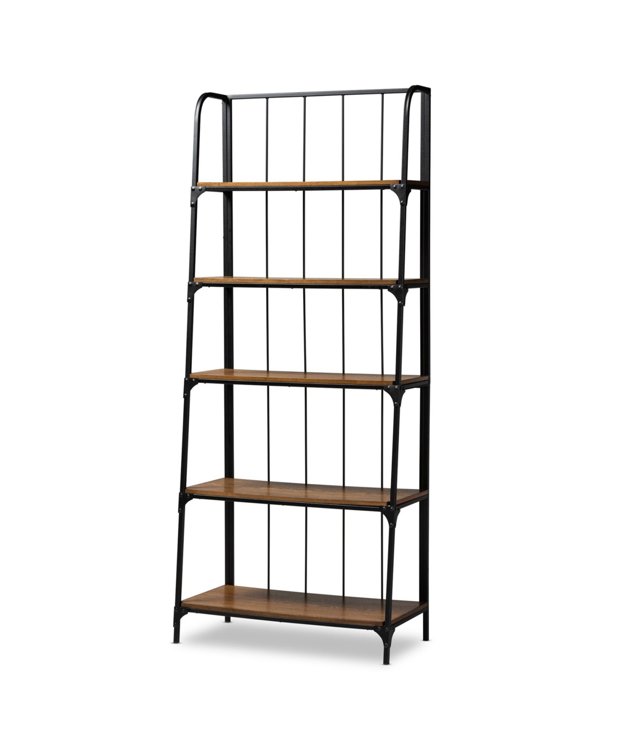 Baxton Studio Ceren 5-Tier Living Room Ladder Shelf