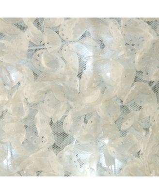 National Tree Company 42" Frosted White Fabric with Glitter Square Snowman with 120 Cool White LED Lights